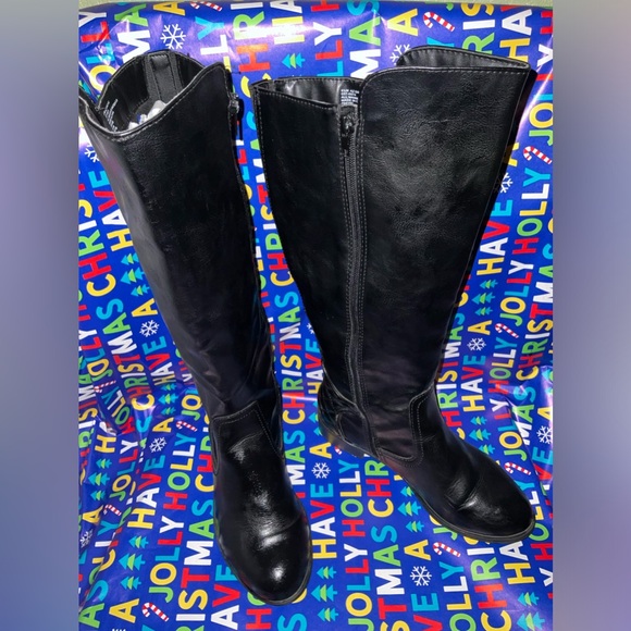 Arizona Jean Co, black long boots, 6.5. - Picture 3 of 8